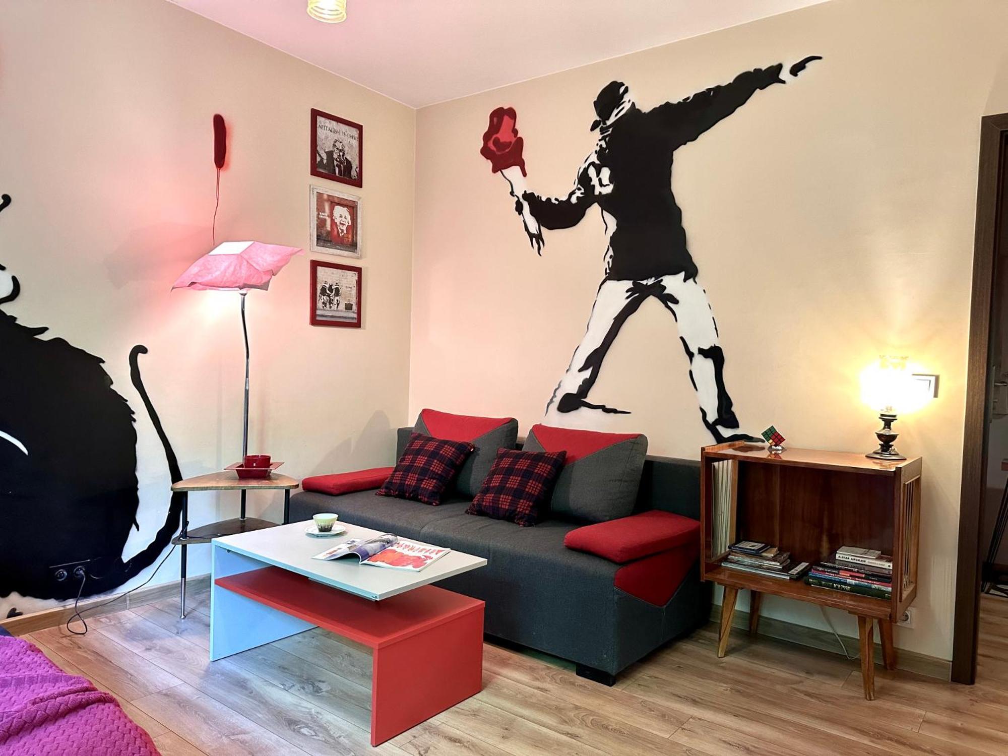 "Banksy" Art Apartamento Varsóvia Exterior foto